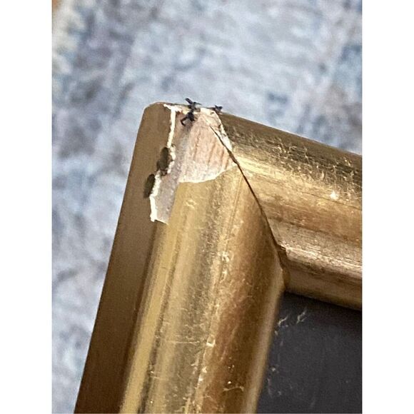 Vintage Oil on Canvas Picture Ship in the Sea Signed - Picture 12 of 13